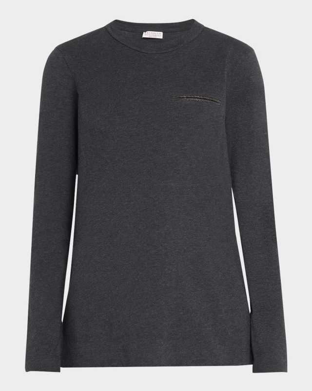 Monili-Pocket Long-Sleeve T-Shirt