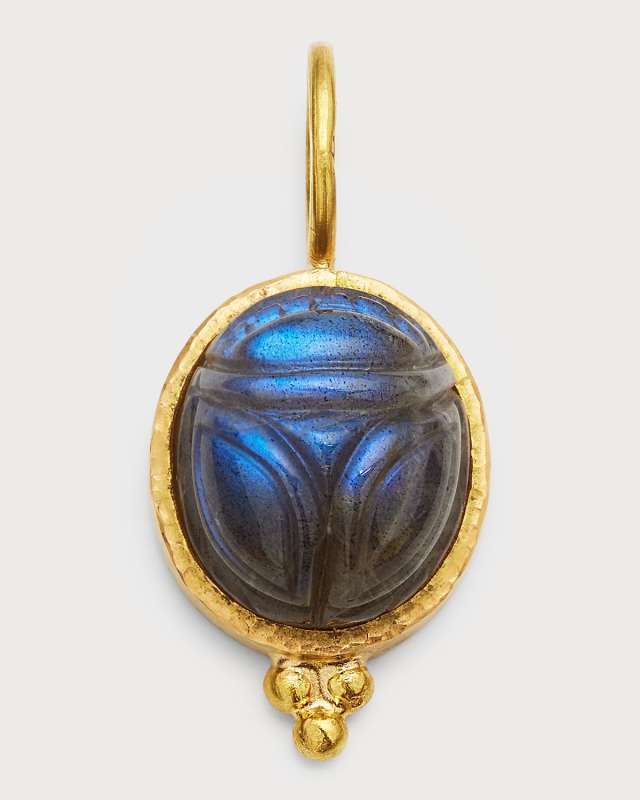 19K Labradorite Drop Pendant