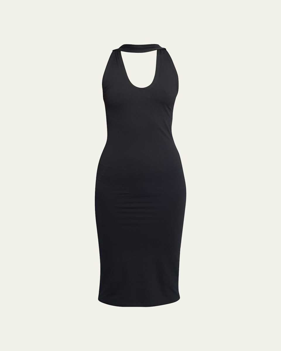 Knit Midi Halter Dress