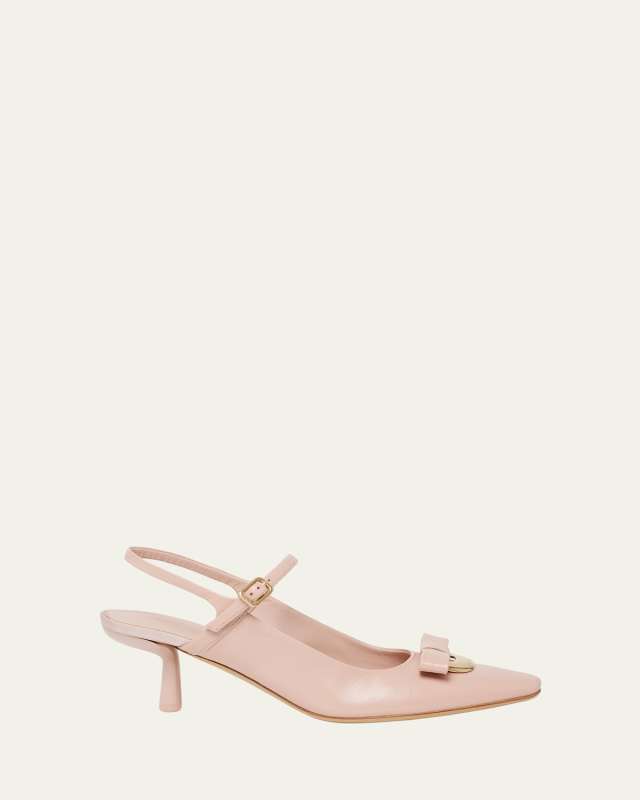 Ophelia Leather Mary Jane Slingback Pumps