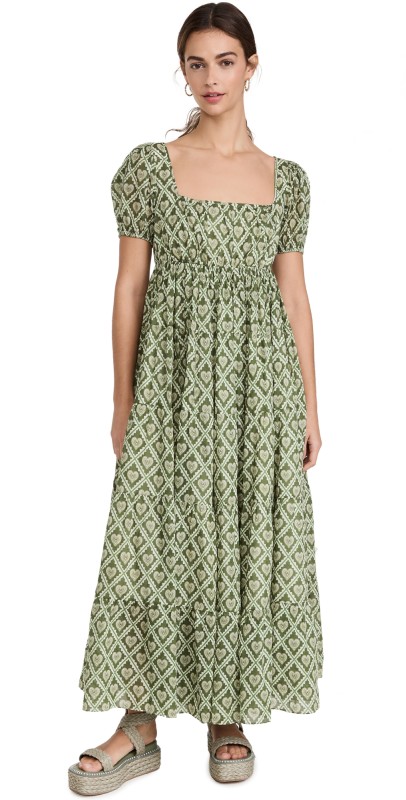 RHODE Joanna Dress Love Lockdown Chive