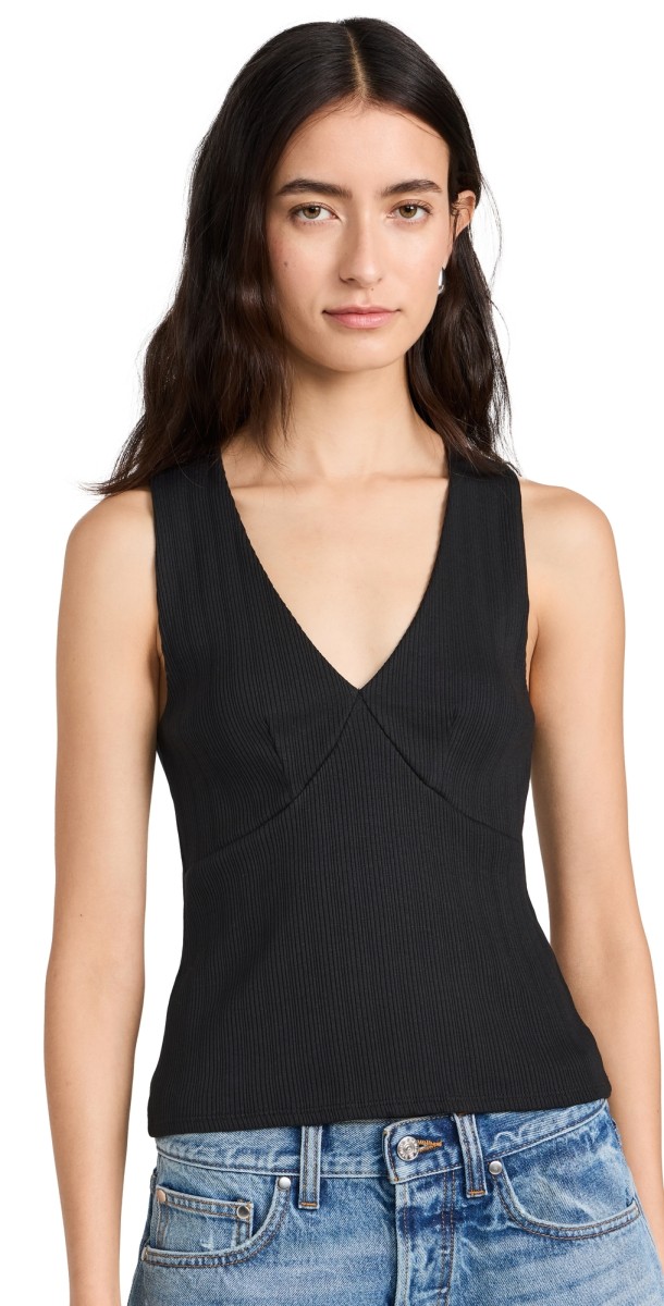 Nation LTD Leticia Tank Jet Black