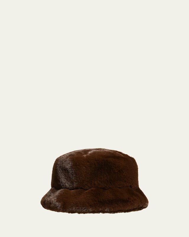 Faux-Fur Cloche Hat