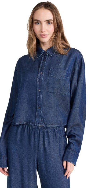 SPRWMN Cropped Button Up Camille