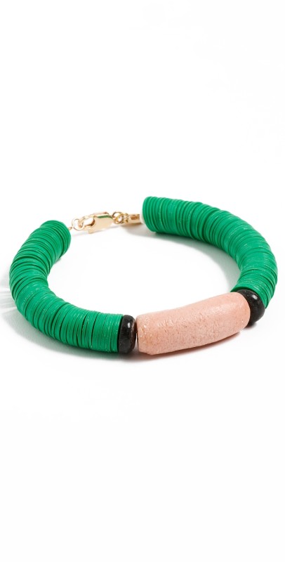 Maison Monik Danielle Bracelet Green/Peach