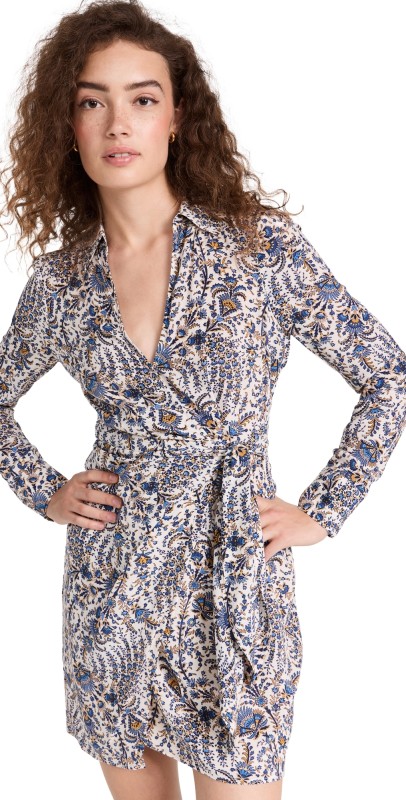 Veronica Beard Lavella Dress Ecru Multi
