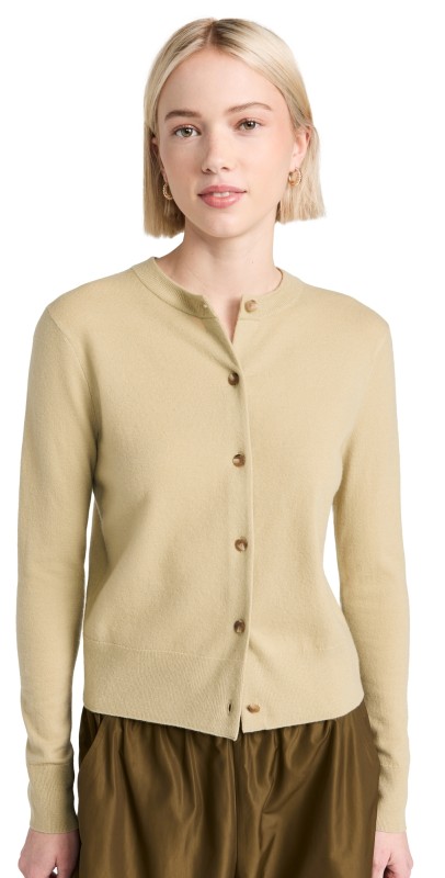 Vincehank Button Cardigan Thyme