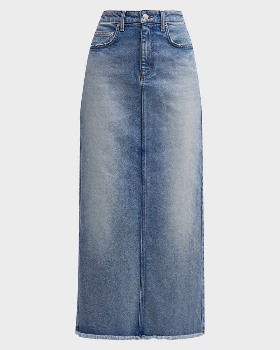 Cadi Denim Maxi Skirt