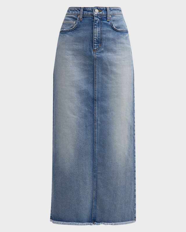 Cadi Denim Maxi Skirt
