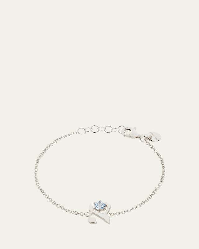 18K Gold Hebrew ALEF Initial Bracelet