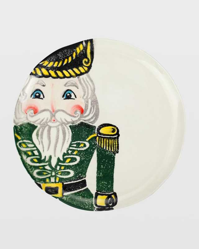 Nutcrackers Green Dinner Plate
