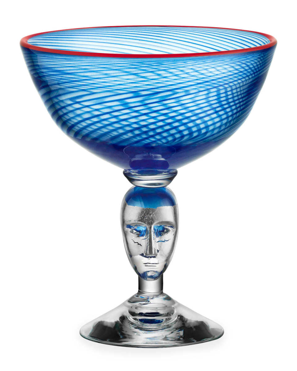 Red Rim Face Blue Loving Cup