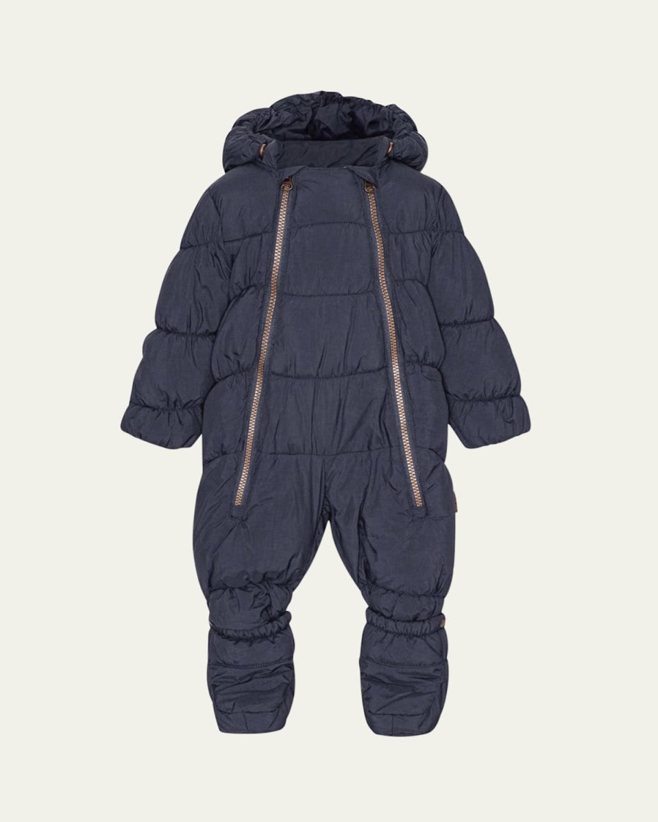 Boy's Hebe Puffer Bunting Suit, Size Newborn-18