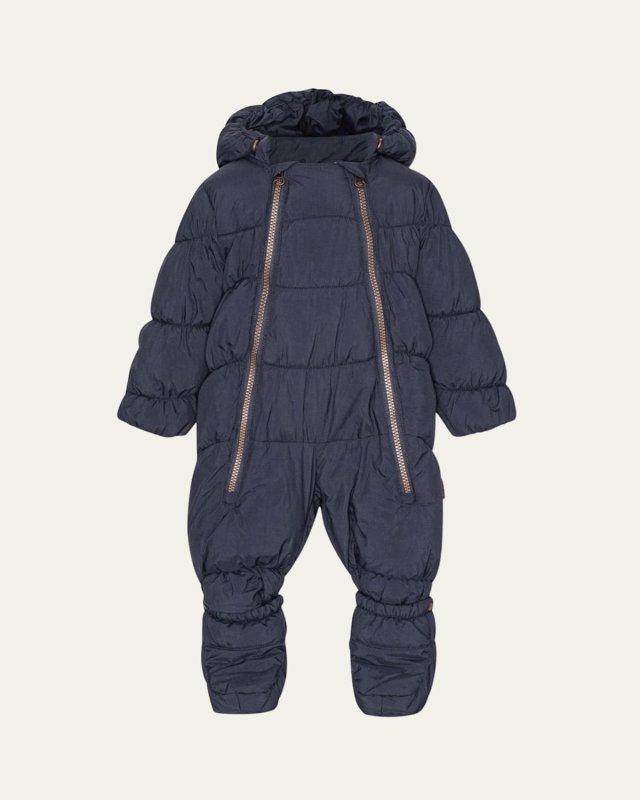 Boy's Hebe Puffer Bunting Suit, Size Newborn-18