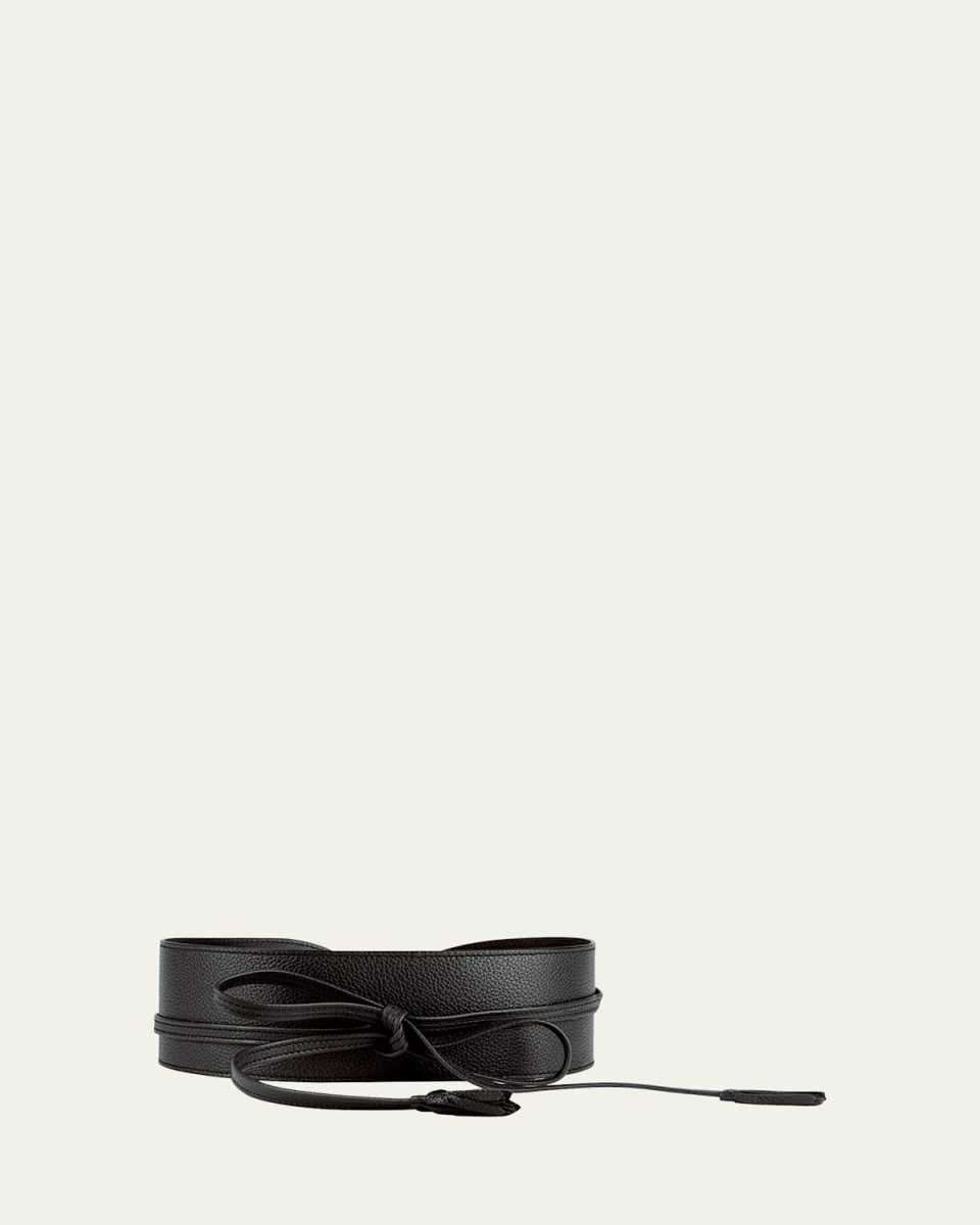 L'ingenieuse Pebbled Leather Belt
