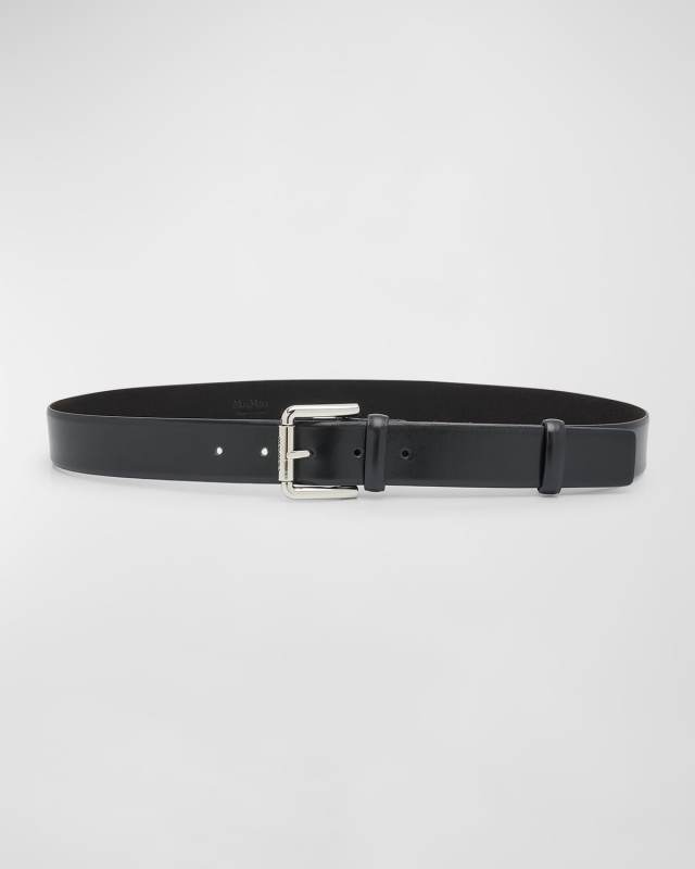 Patent Nappa Leather Belt