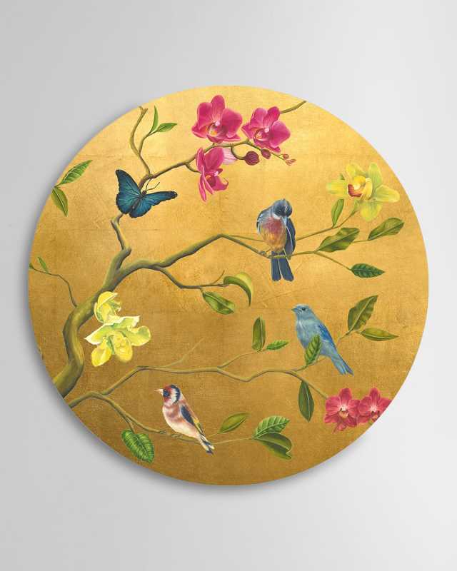 "Gilded Minutes II" Framed Giclee by Bella Lane, 30" x 30"