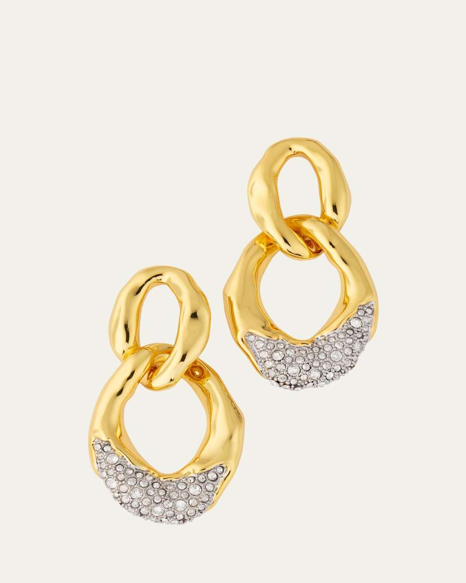 Solanales Crystal Large Link Earrings