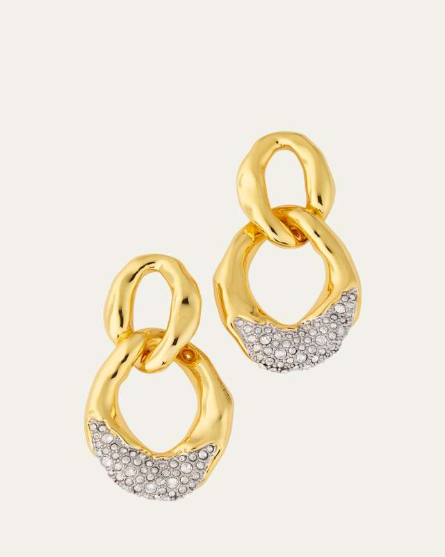 Solanales Crystal Large Link Earrings