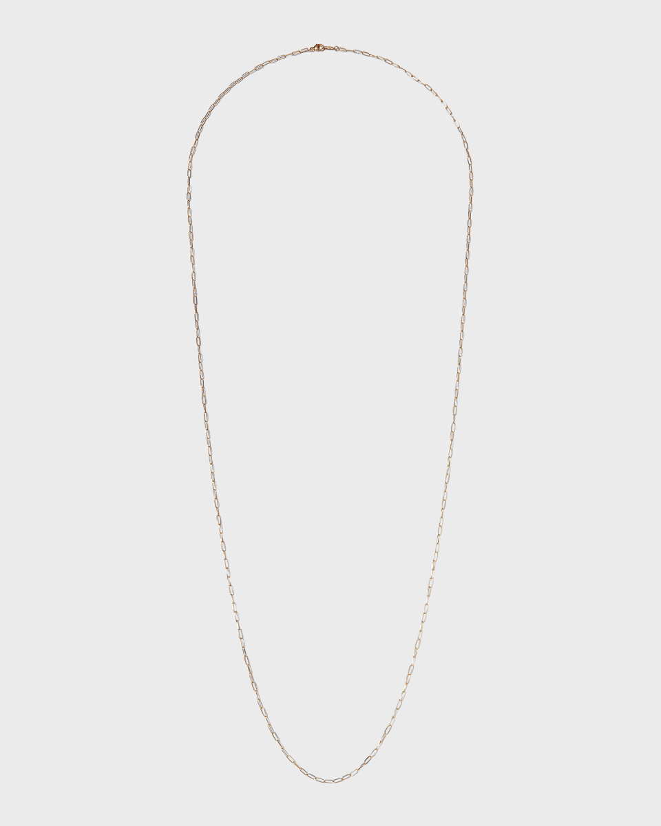Melange 14K Gold Paper Clip Chain Necklace