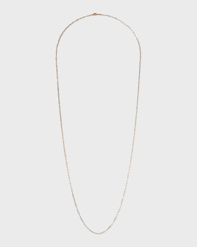 Melange 14K Gold Paper Clip Chain Necklace