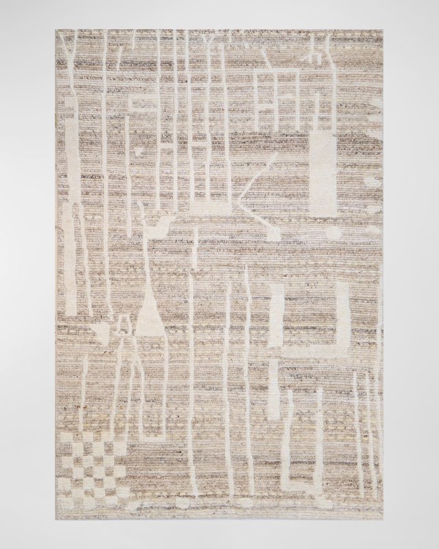 Jasiah Hand Knotted Rug, 5' x 8'