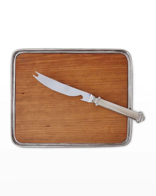 Bar Tray with Bar Knife Set