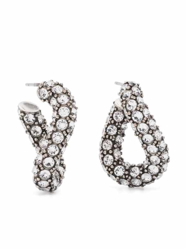 Funky Ring crystal-embellished earrings