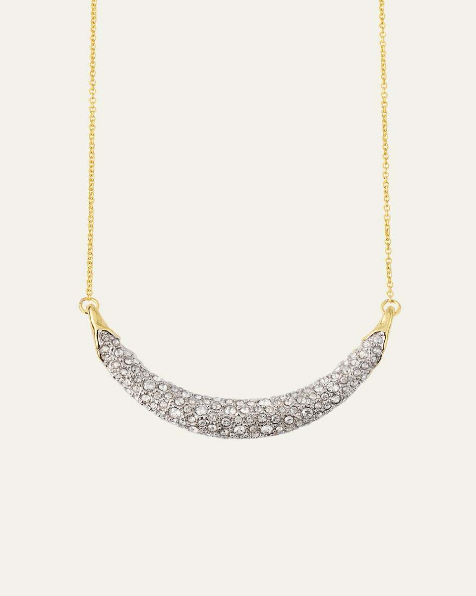 Solanales Crystal Crescent Necklace