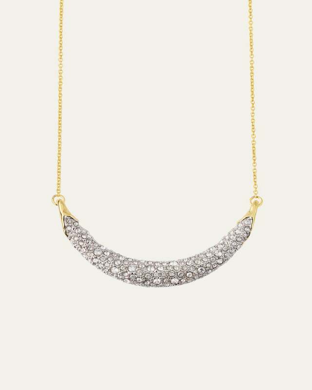 Solanales Crystal Crescent Necklace
