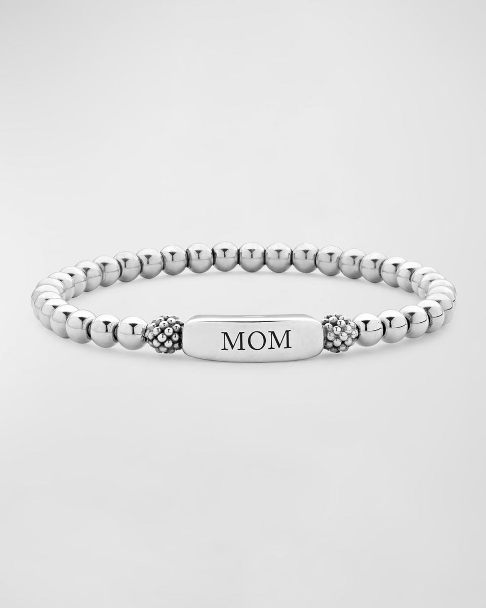 Signature Caviar MOM Stretch Bracelet