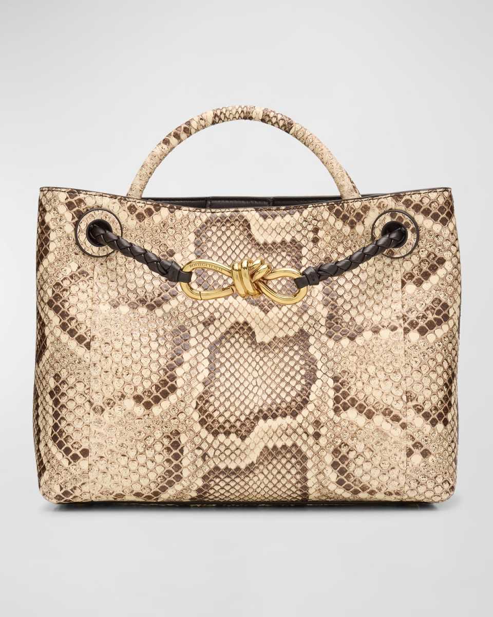 Small Andiamo Python Tote Bag