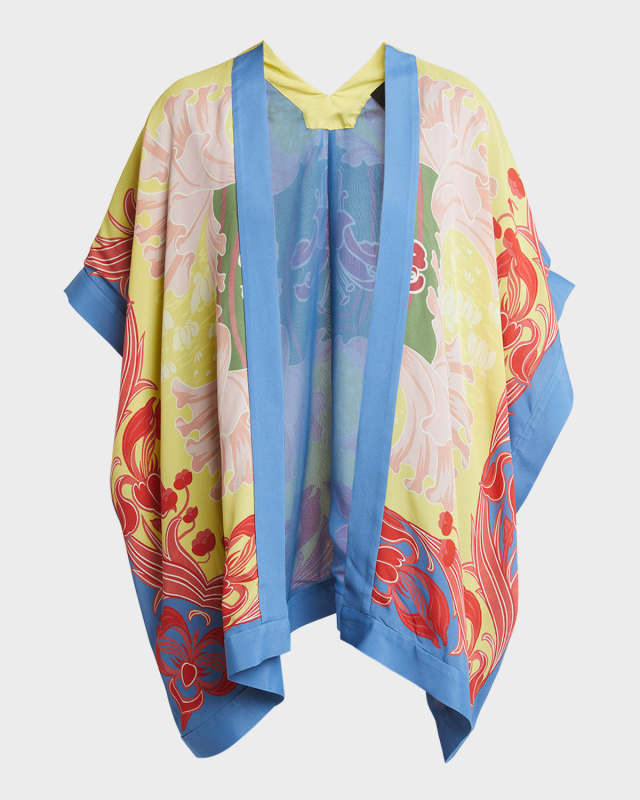 Multicolor Floral Beach Cover-Up