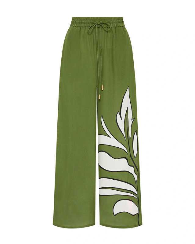 Planetary Silk Drawcord Pant