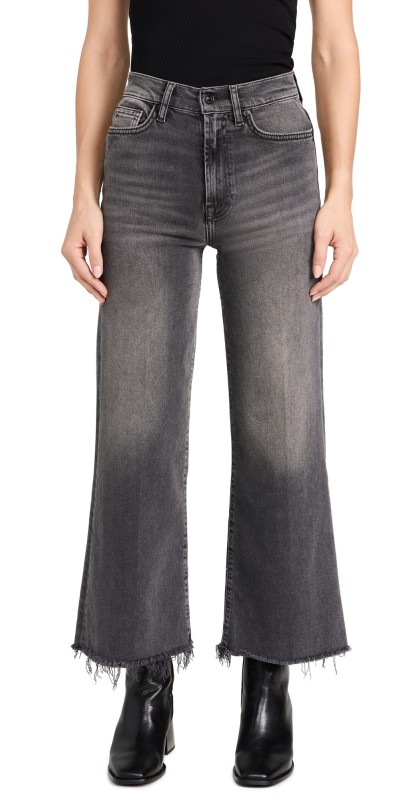 7 For All Mankind Ultra High Rise Cropped Jeans COURAGE