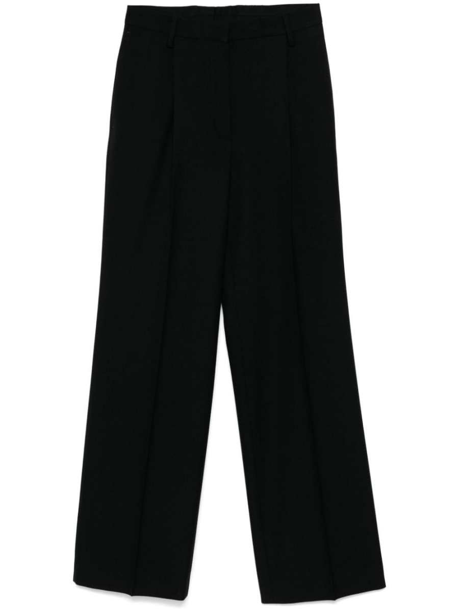 pleated tailored trousers