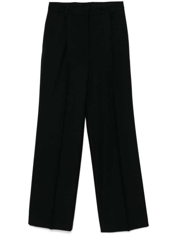 pleated tailored trousers