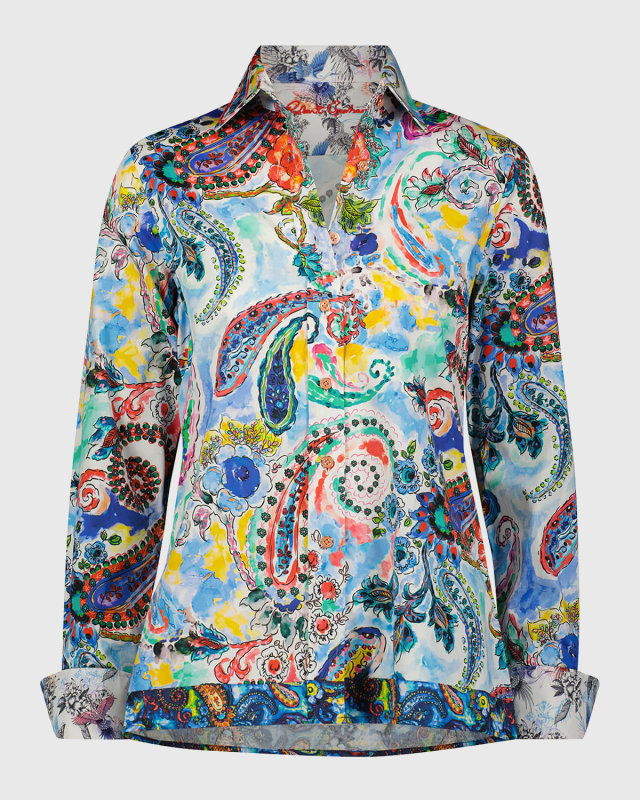 Priscilla Floral Paisley-Print Shirt