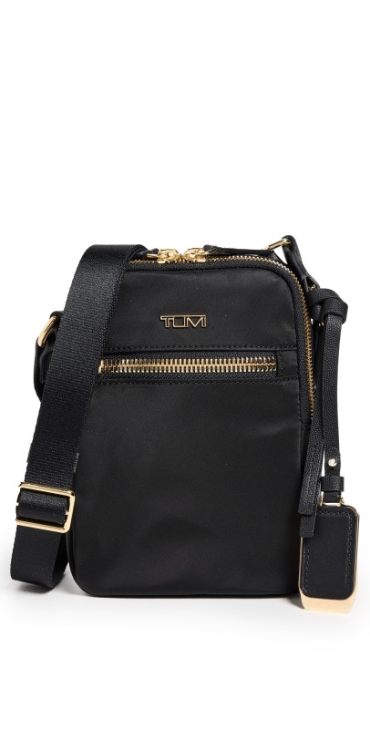 TUMI Persia Crossbody Bag Black/Gold