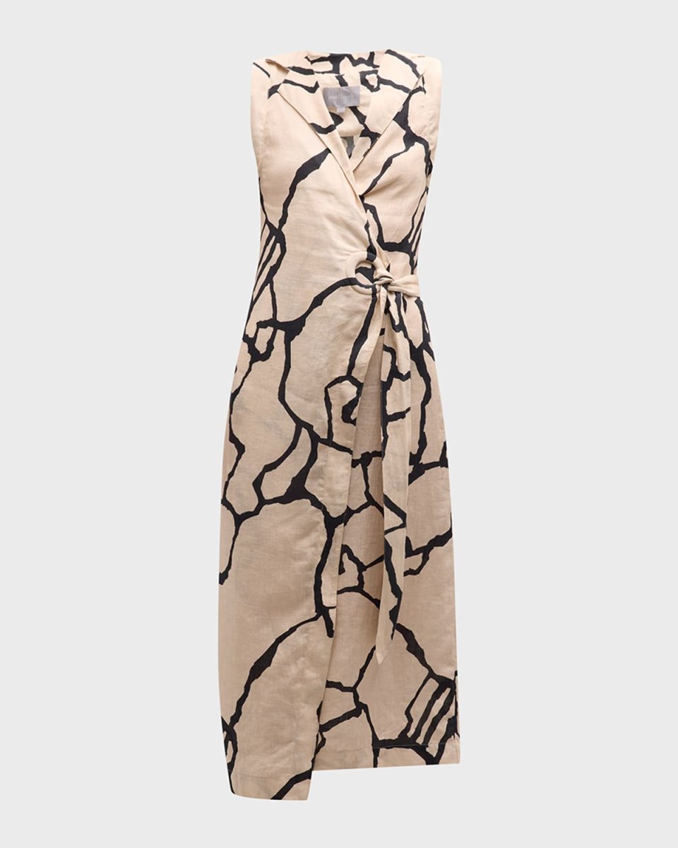 Fermata Midi Wrap Dress