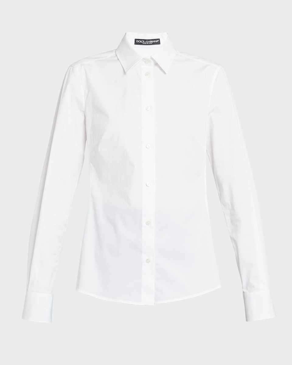 Poplin Classic-Fit Collared Shirt
