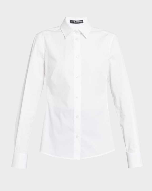 Poplin Classic-Fit Collared Shirt