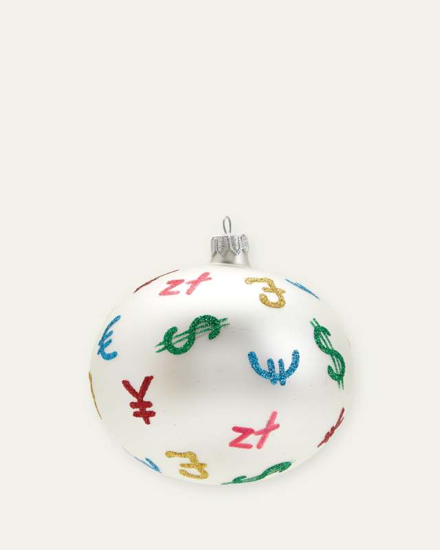 Money Makes World Christmas Ornament