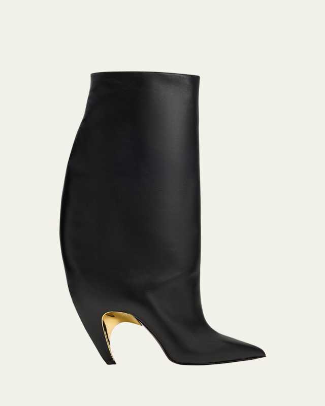 Armadillo Leather Over-The-Knee Boots