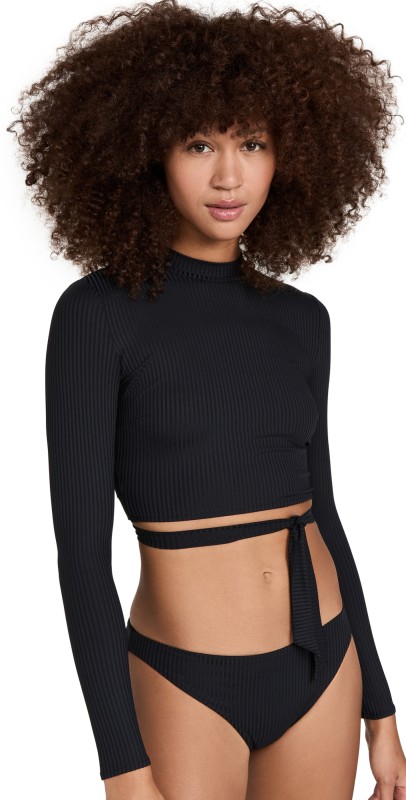 Vitamin A Remy Rashguard Black EcoRib