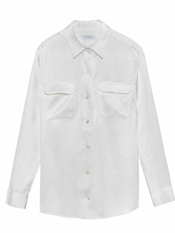signature silk satin shirt
