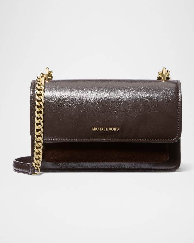 Claire Flap Leather Shoulder Bag