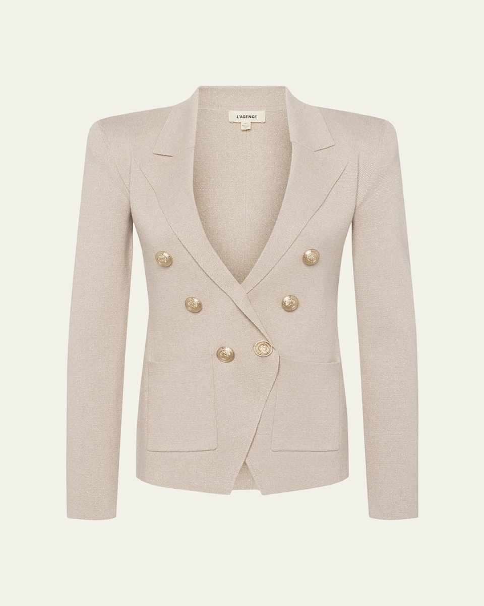 Kenzie Metallic Knit Blazer