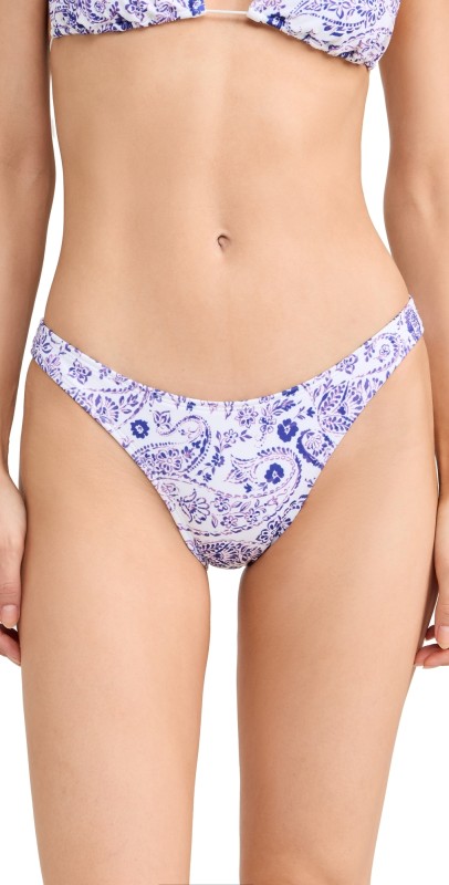 Bananhot Jussy Covered Bikini Bottoms Purple Bandana