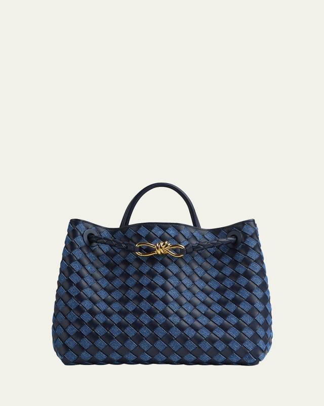 Andiamo Medium Denim Shoulder Bag